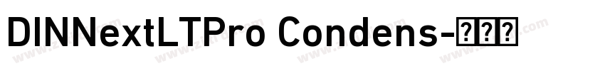 DINNextLTPro Condens字体转换